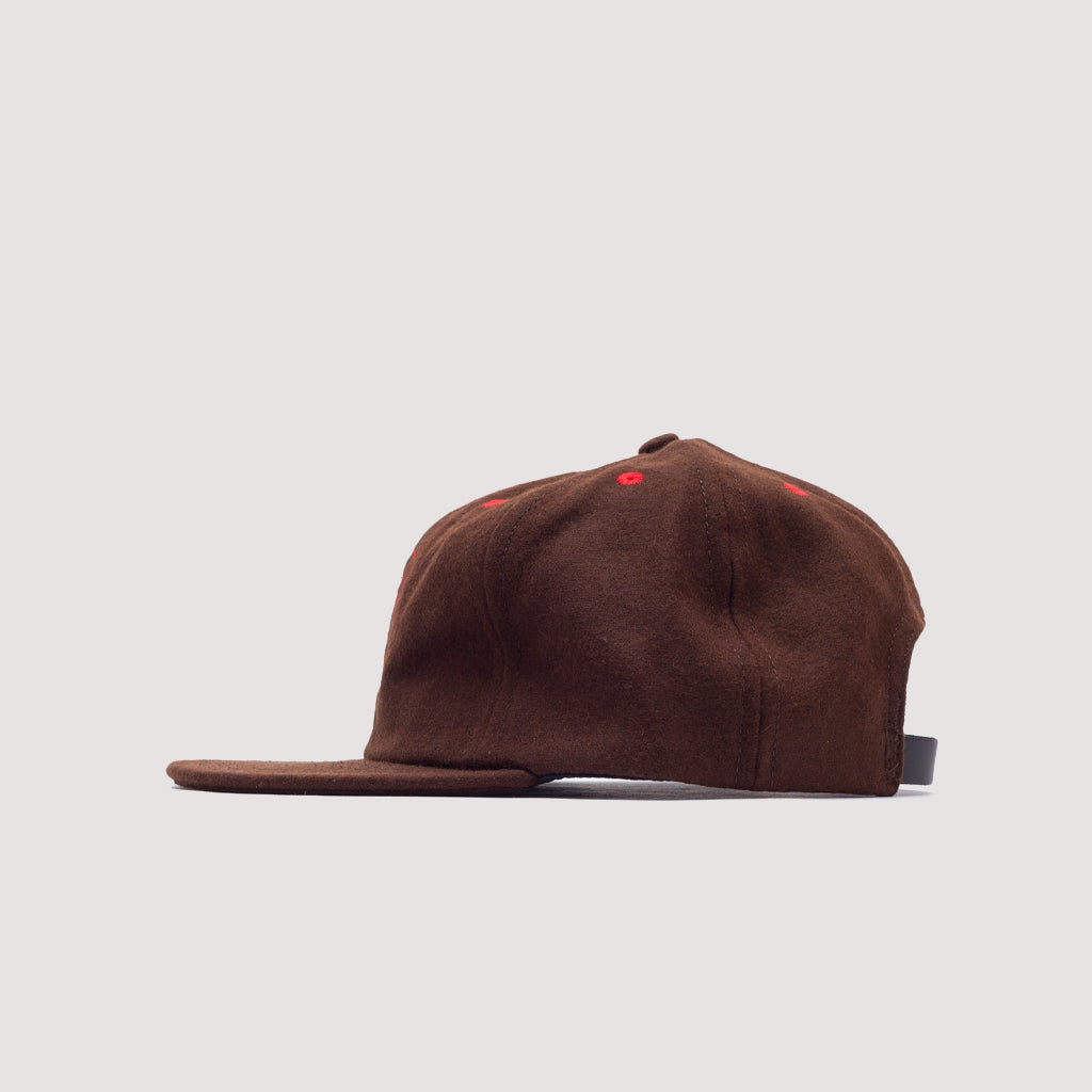 FLANNEL CLASSIC LOGOHEAD 6 PANEL HAT - Brown