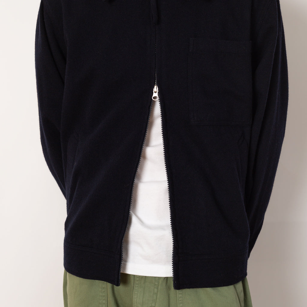 Rose Bowl Jacket - Navy Soft Recycled Wool