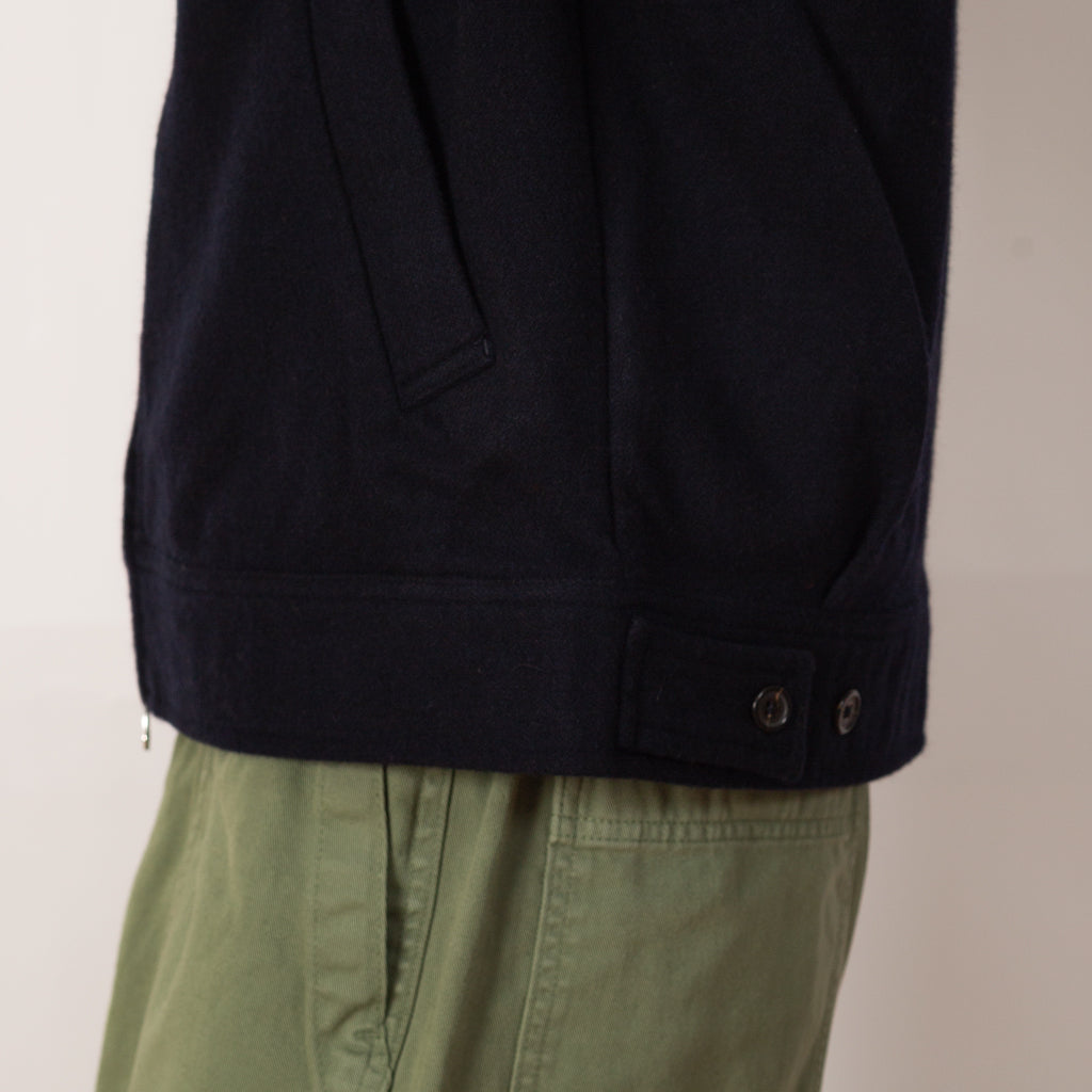 Rose Bowl Jacket - Navy Soft Recycled Wool