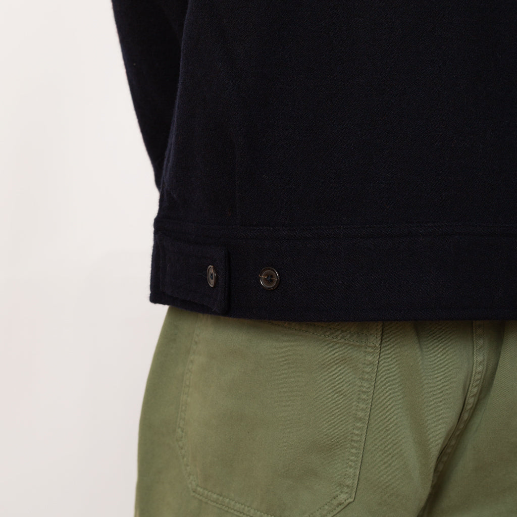 Rose Bowl Jacket - Navy Soft Recycled Wool
