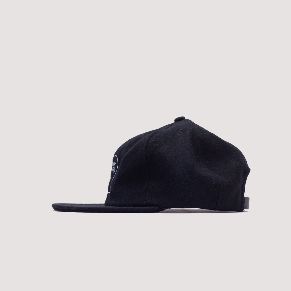 FLANNEL CLASSIC LOGOHEAD 6 PANEL HAT - Black