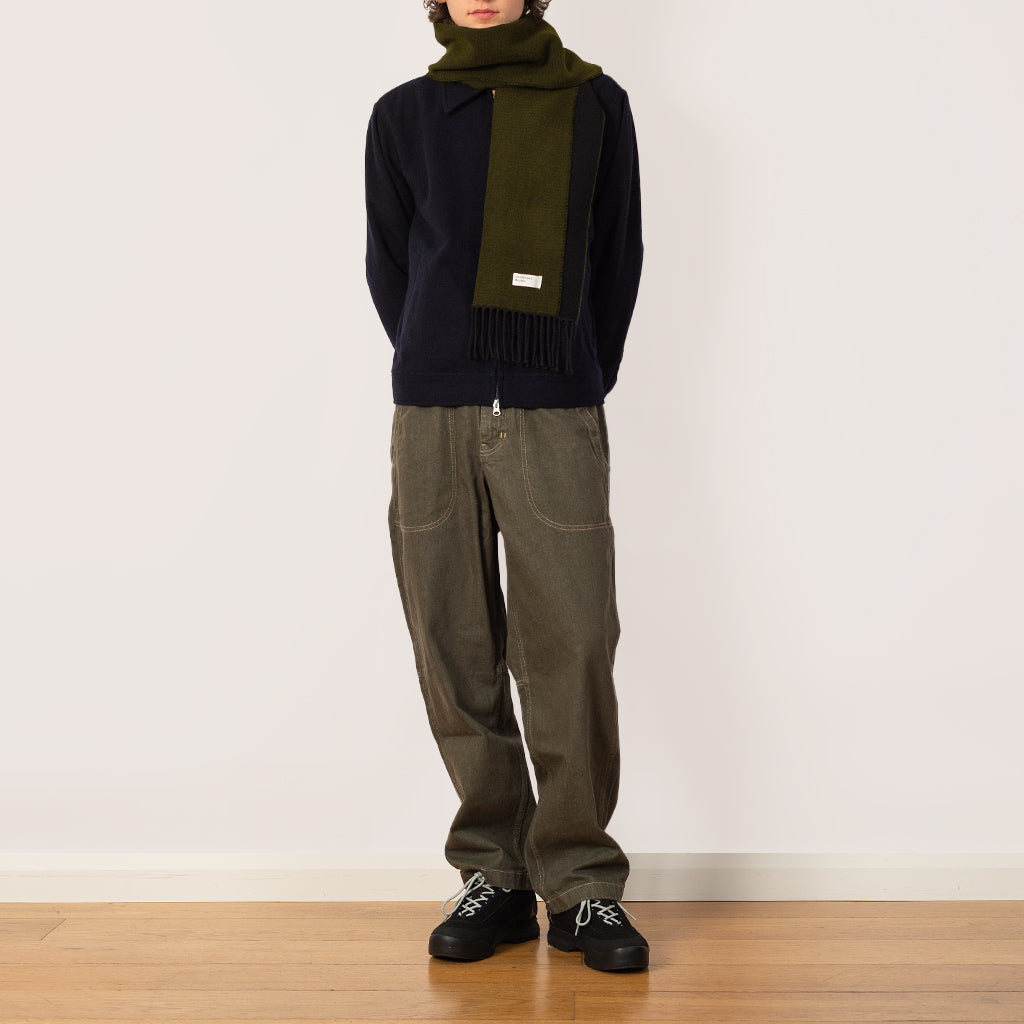 Japanese Slub Denim Pant - Dark Sage