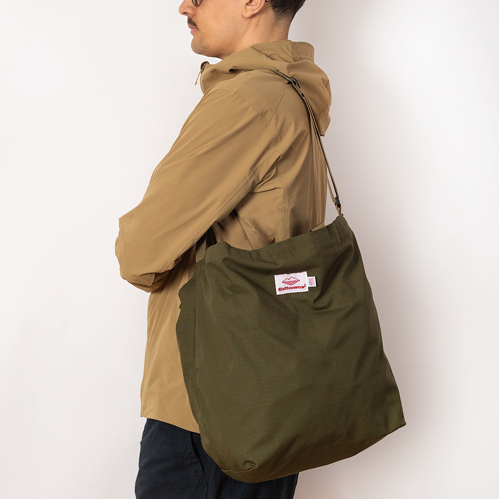 Packable Tote - Olive Drab/Tan