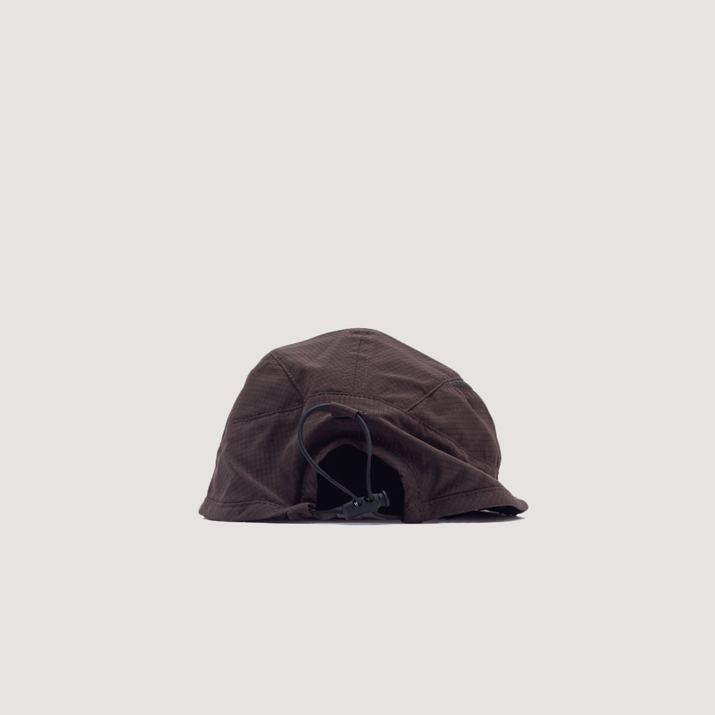 Bri Open Weave Cap - Dark Brown
