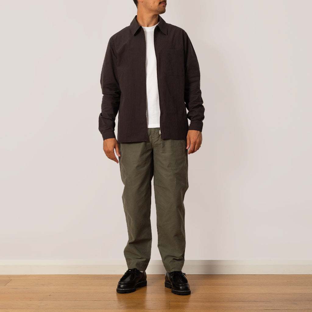 Signal Pant - Dark Olive Slub
