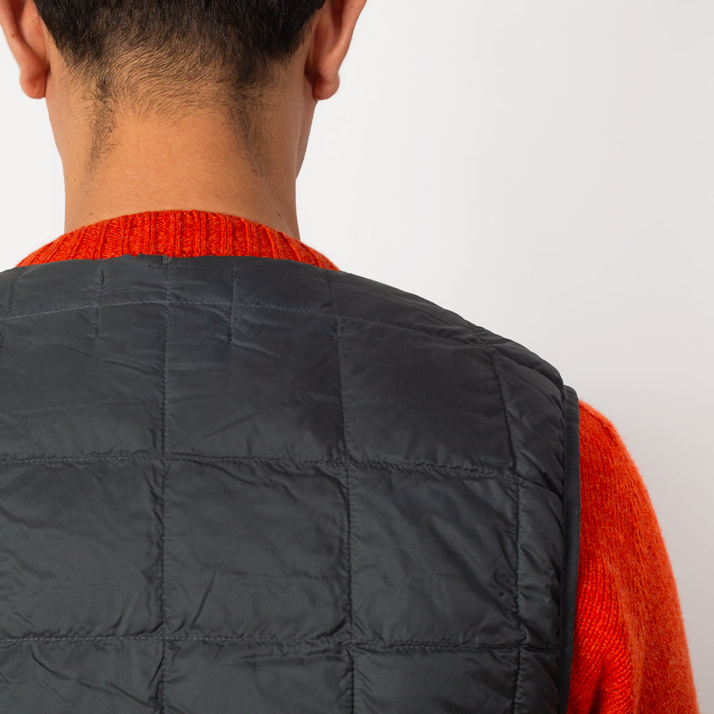 Crew Neck Vest - Charcoal