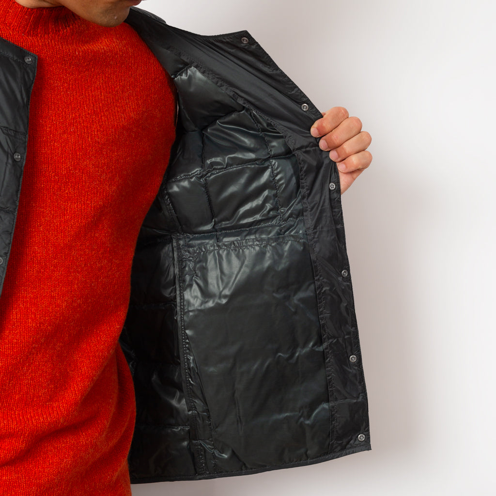 Crew Neck Vest - Charcoal
