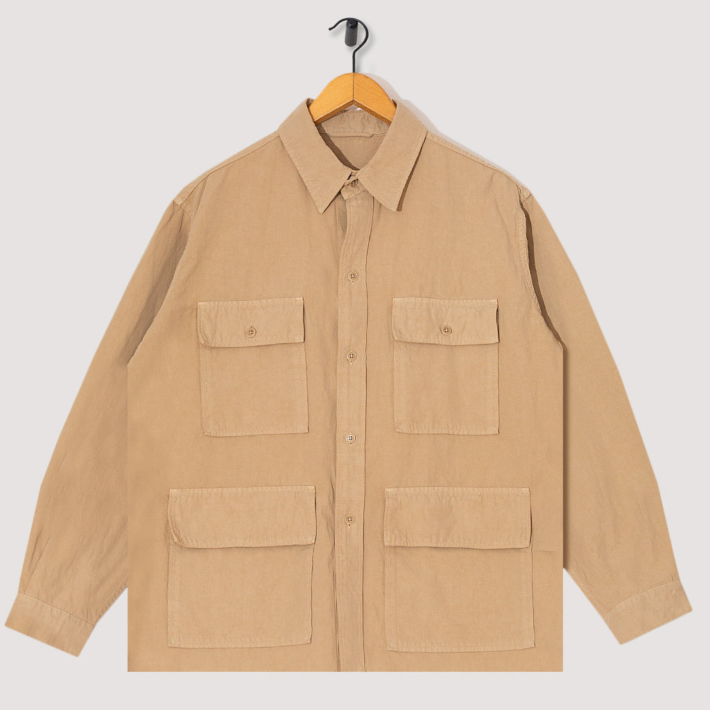 Safari Shirt Jacket - Khaki