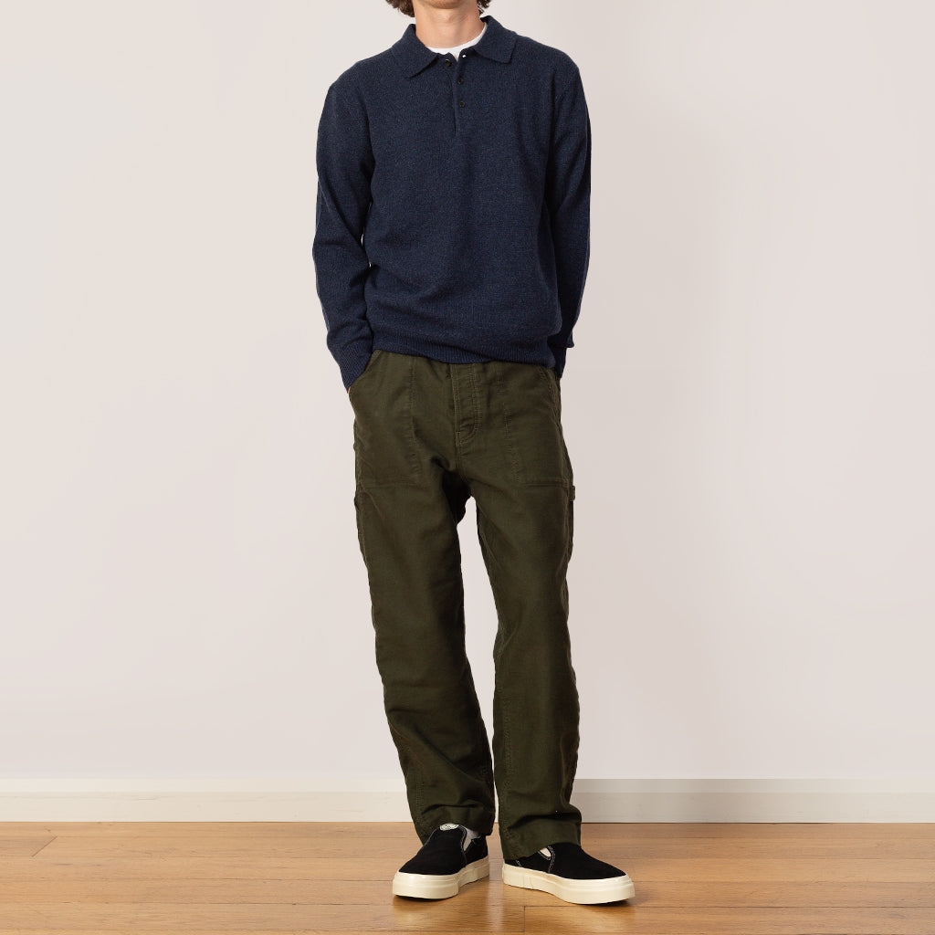 Knit Polo 9G - Navy