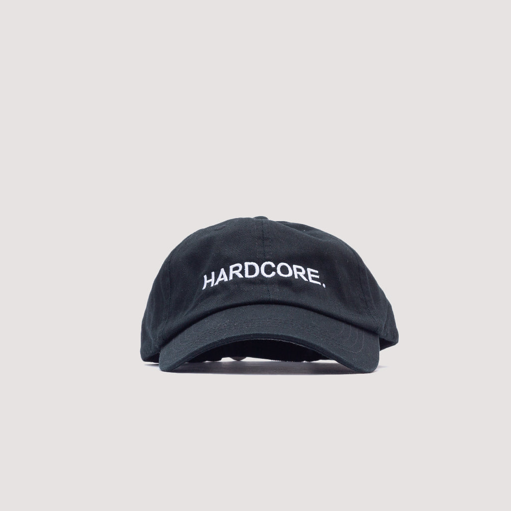 Hardcore Embroidered Cap - Black