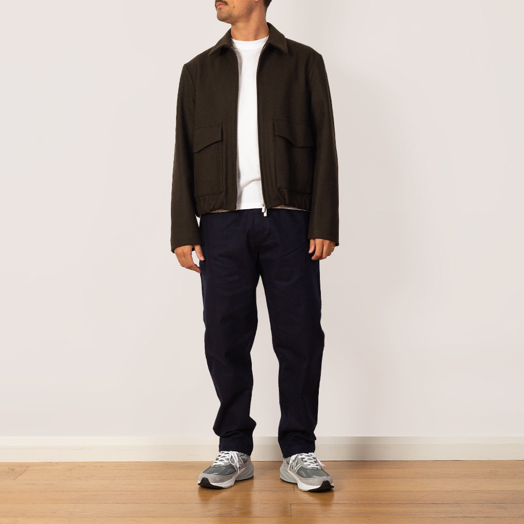 Military Chino - Navy Brushed Moleskin