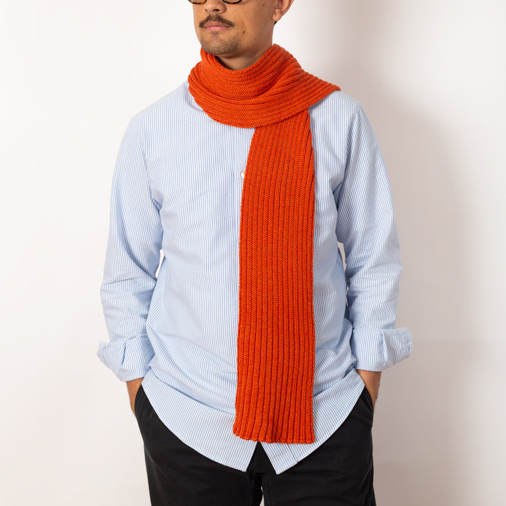 Rib Scarf - Orange