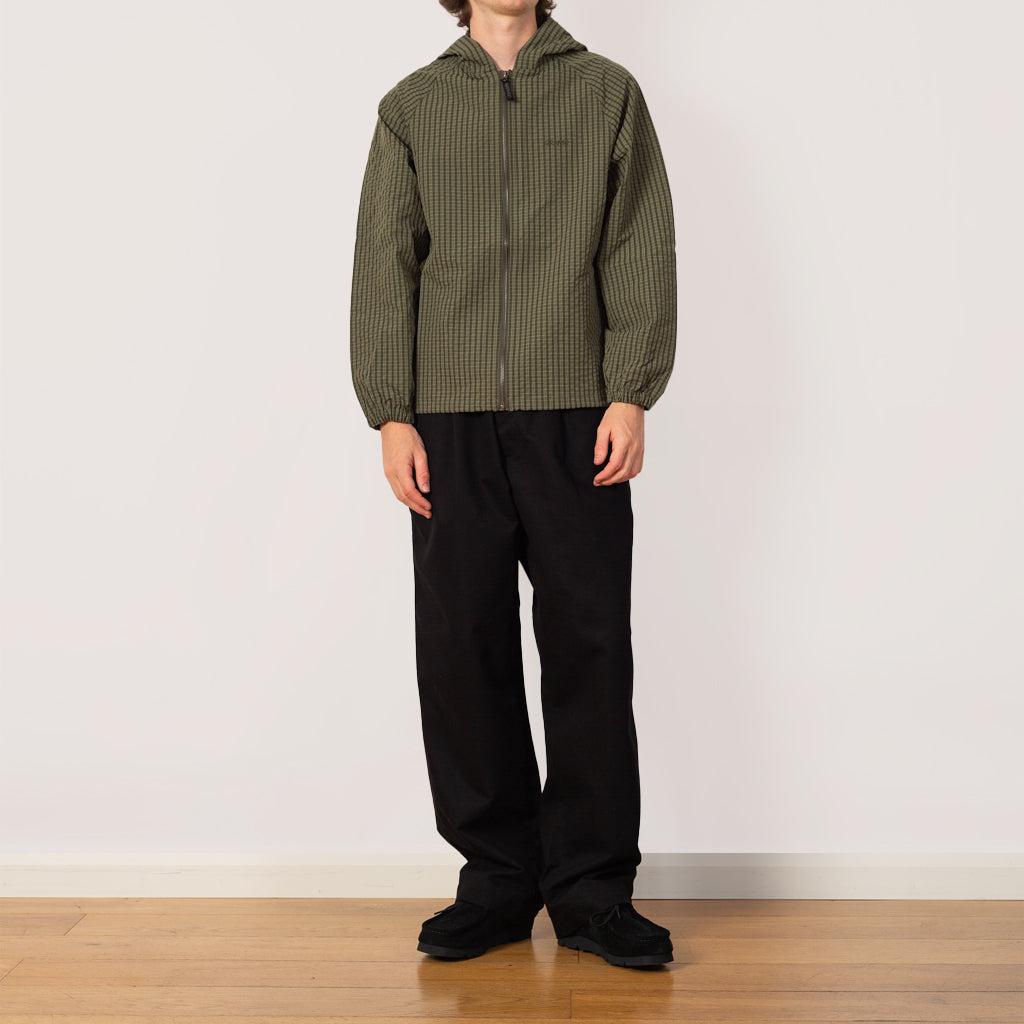 Northside Plaid Hooded Jacket - Olive