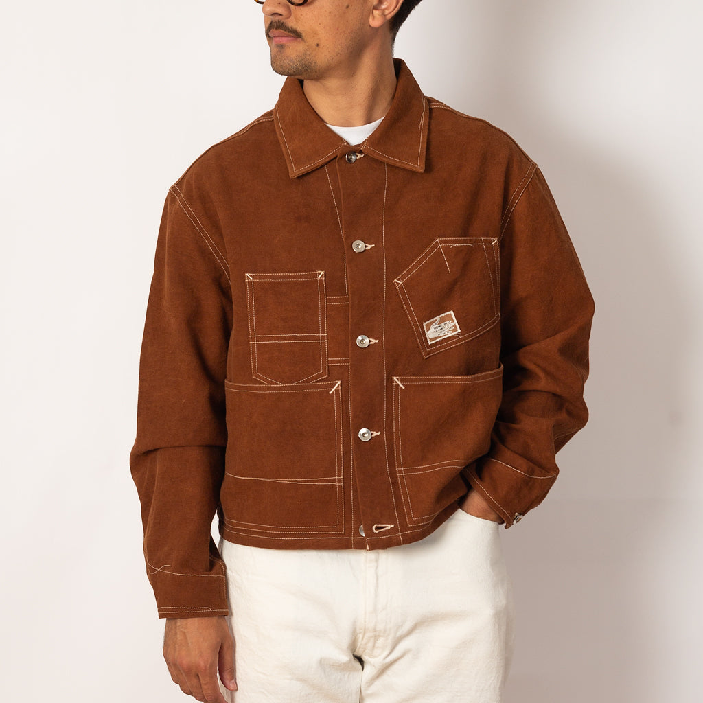 Station Jacket - Brown Wonky Wear