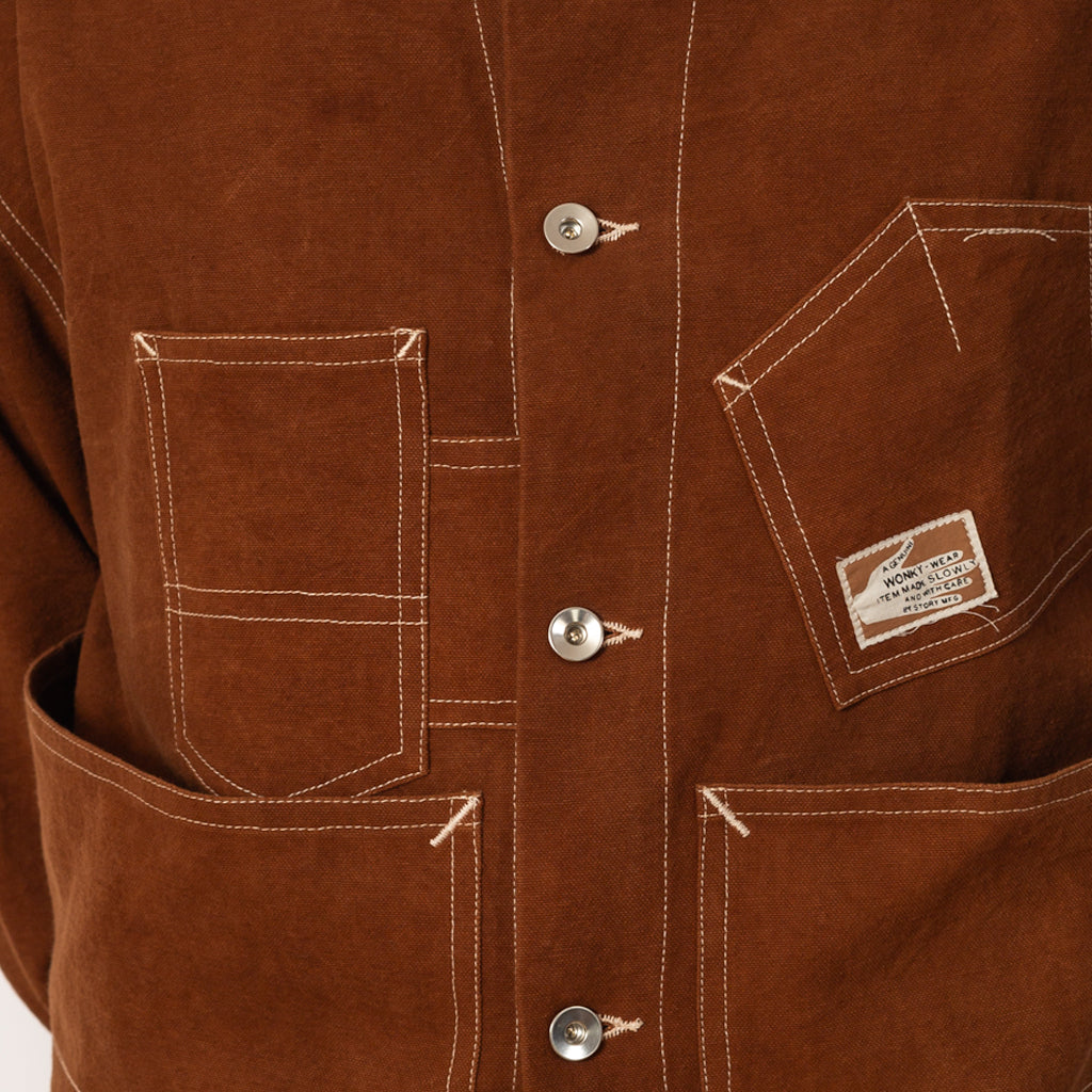 Station Jacket - Brown Wonky Wear