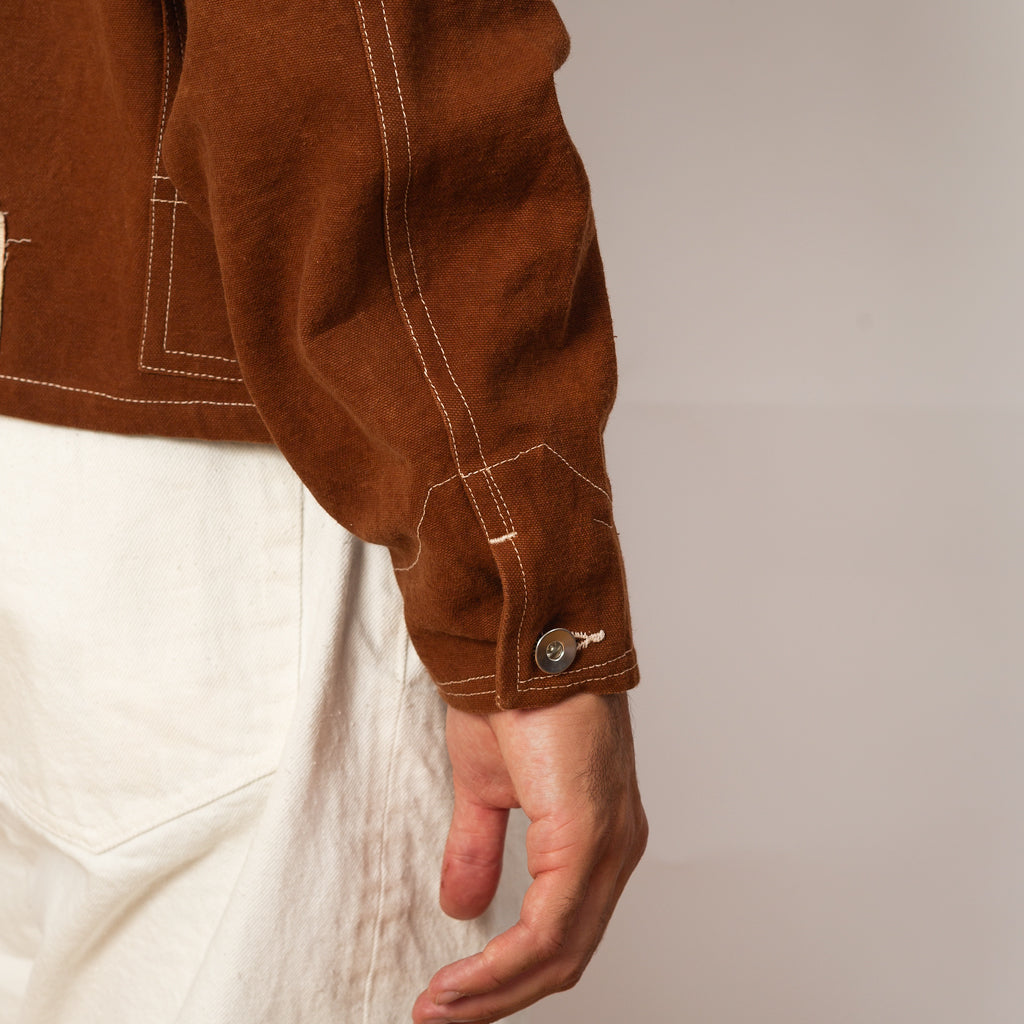 Station Jacket - Brown Wonky Wear