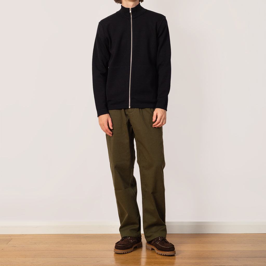 Naval Full Zip - Compact Blue Static