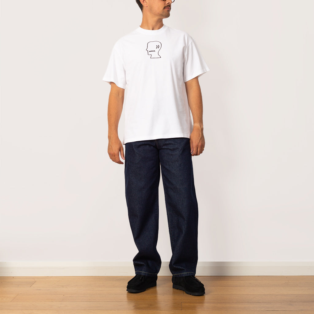 BRAIN DEAD LOGO HEAD T-SHIRT - White
