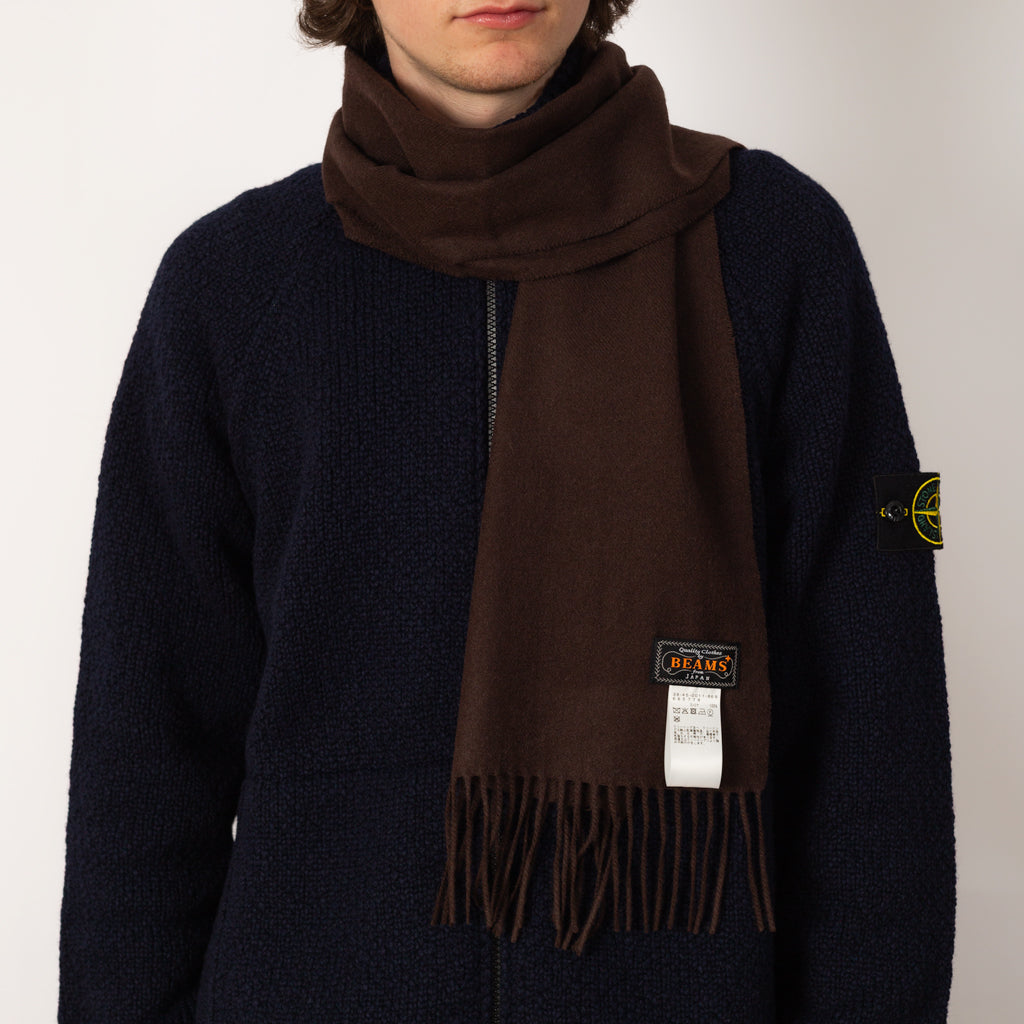 Cashmere Scarf Solid - Dark Brown