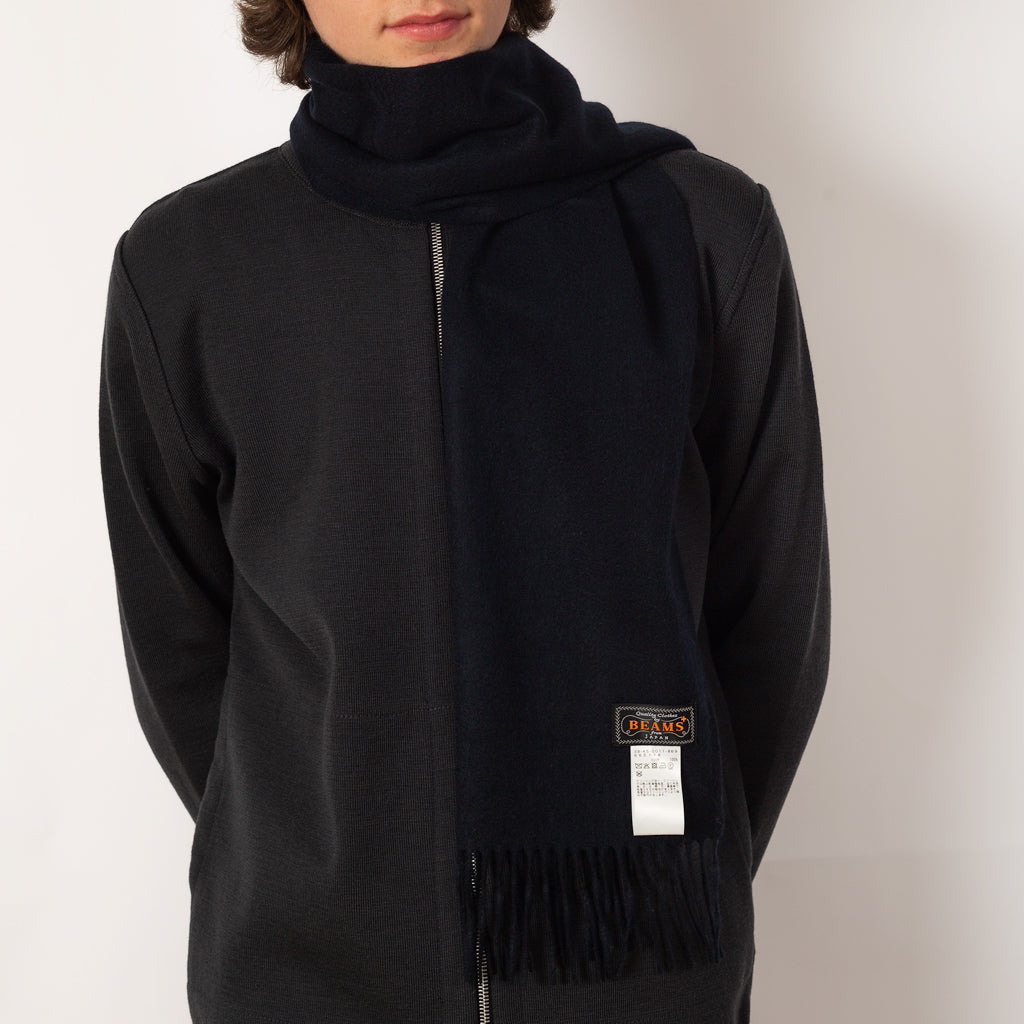 Cashmere Scarf Solid - Navy