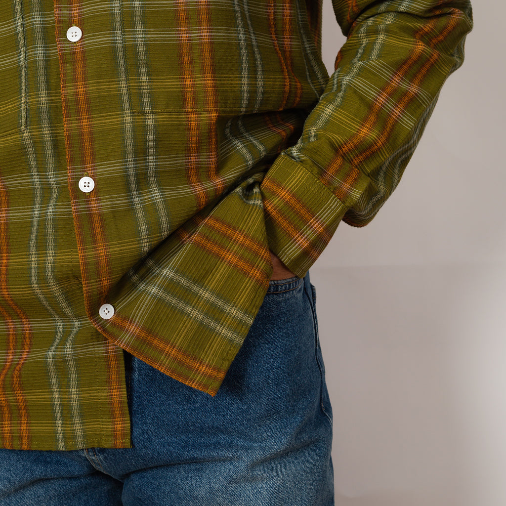 Freddy Pocket Shirt 50011 - Green Check 734