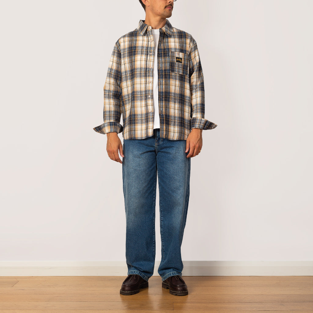 Flannel Shirt - Navy Plaid