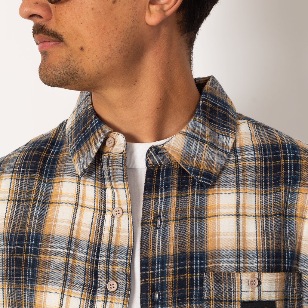 Flannel Shirt - Navy Plaid