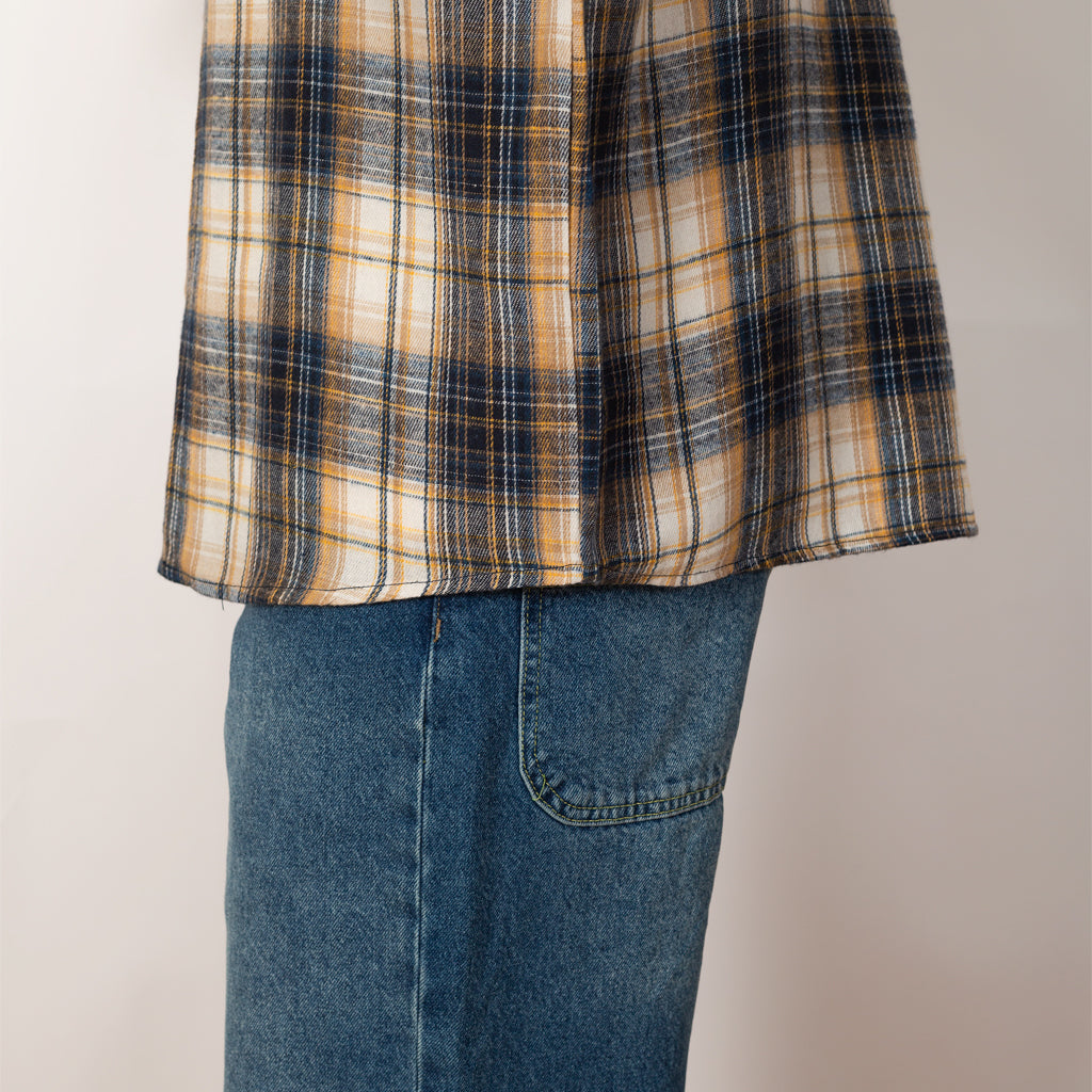 Flannel Shirt - Navy Plaid
