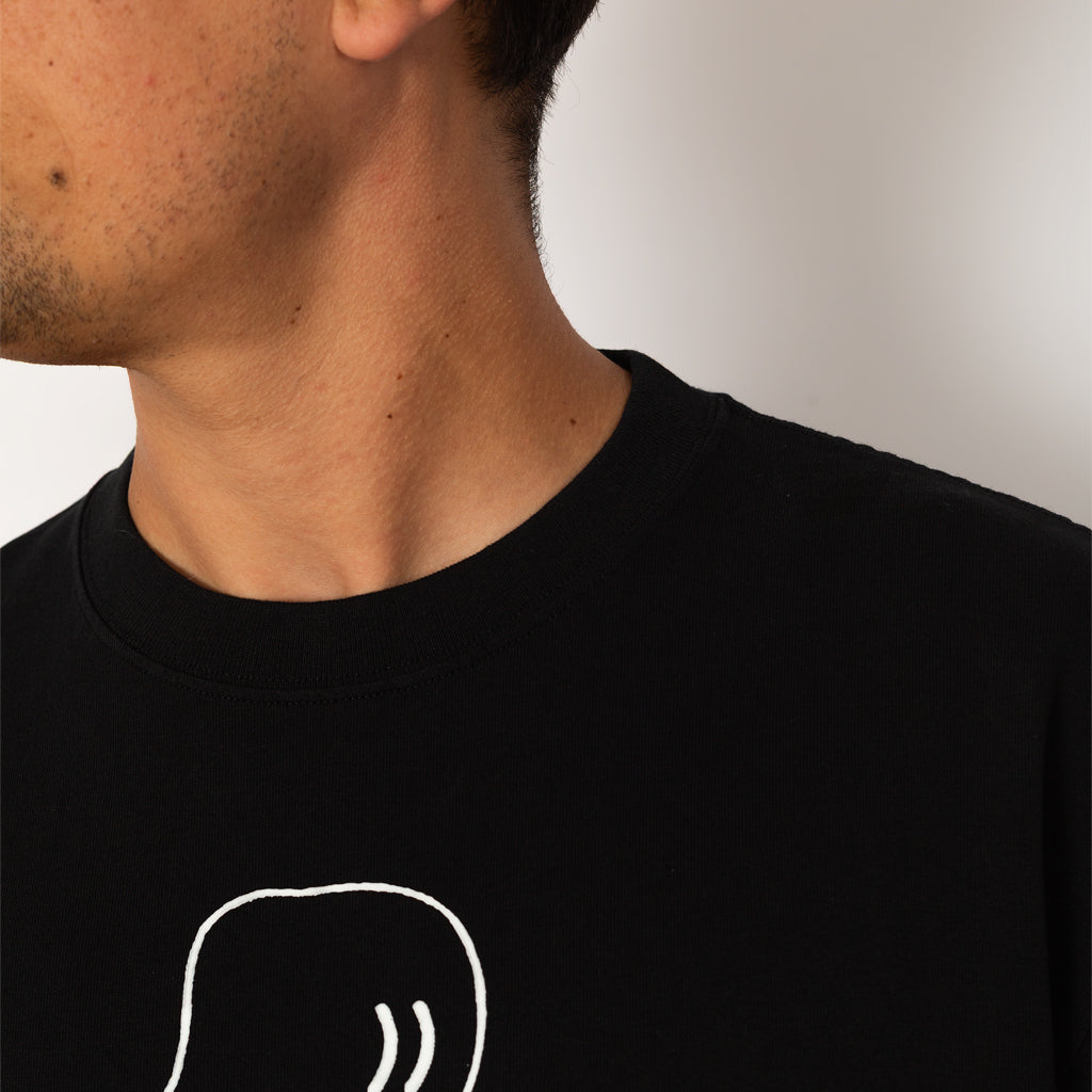 BRAIN DEAD LOGO HEAD T-SHIRT - Black
