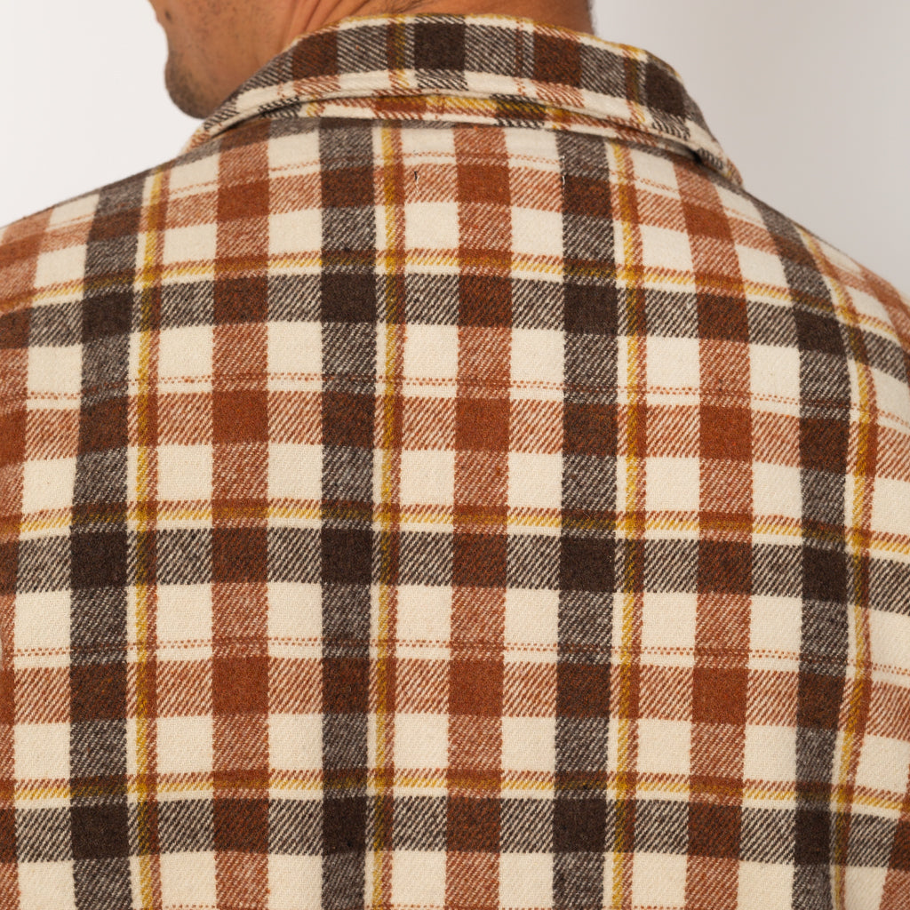 Zip Shirt - Tan Plaid