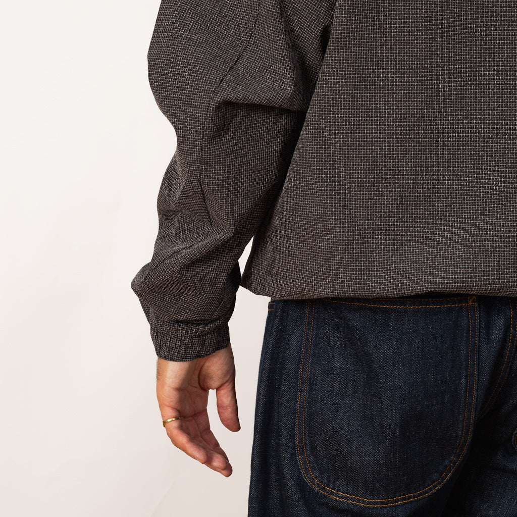 Lamon Reinforced Technical Zip Up Shirt - Black
