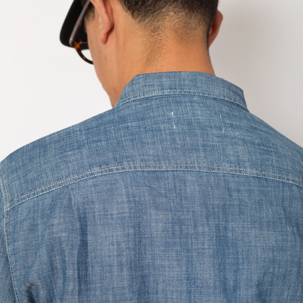 Curtis Light Chambray Shirt - Light Indigo