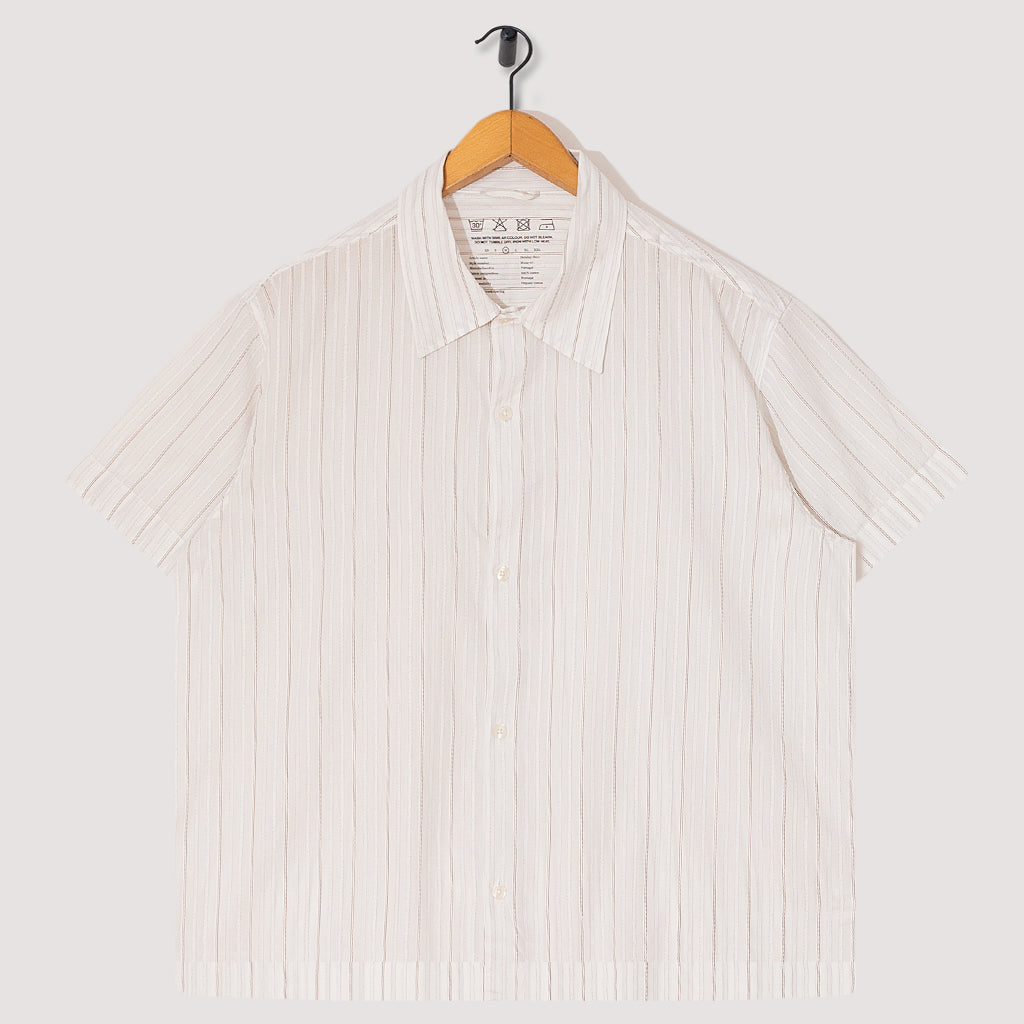 Holiday Shirt - Light Bown Stripe