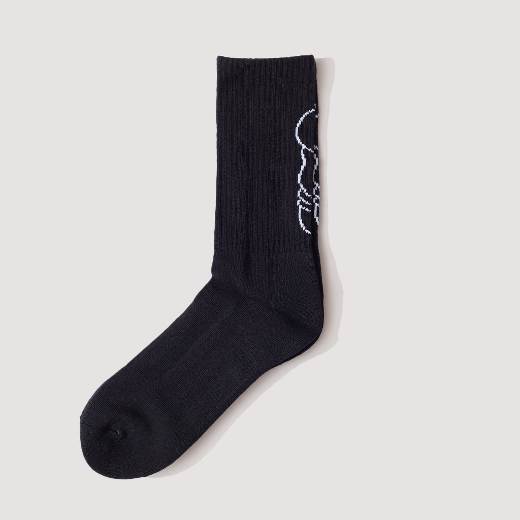 Salt + Pepper Socks - Black