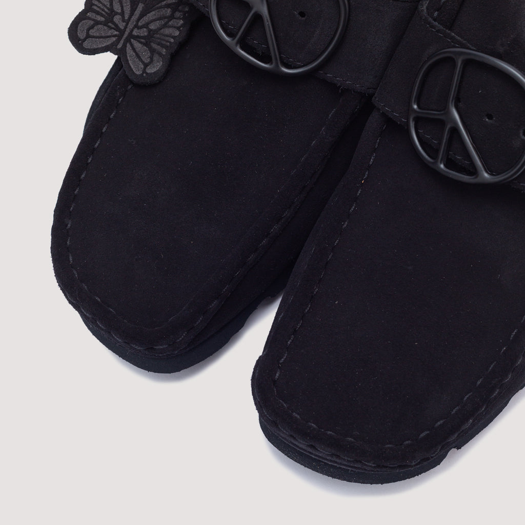 Wallabee Strap Lo - Black Suede