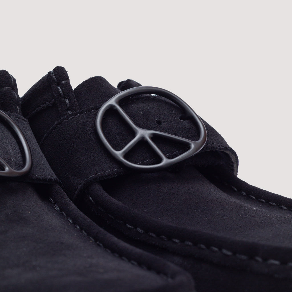 Wallabee Strap Lo - Black Suede
