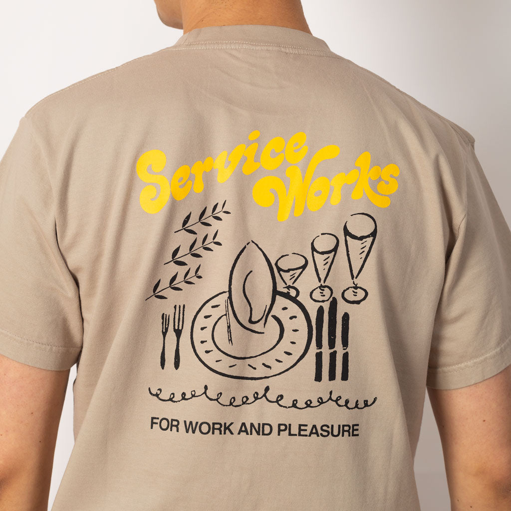 Work + Pleasure Tee - Stone