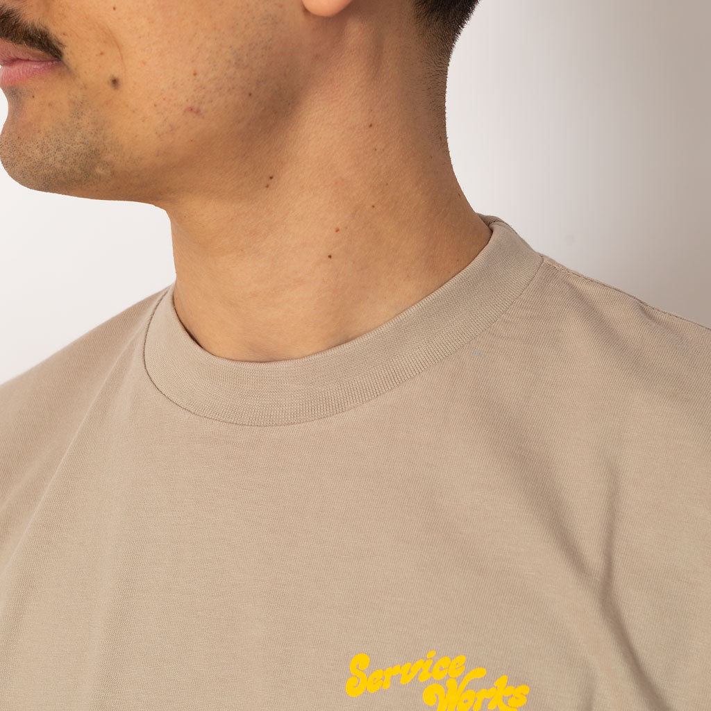 Work + Pleasure Tee - Stone