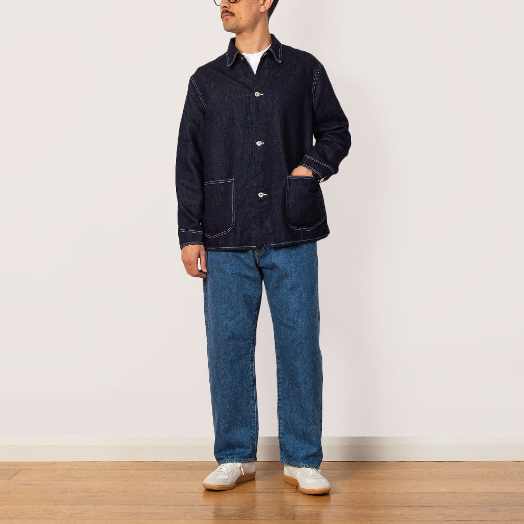 Denim Coverall Jacket - Indigo
