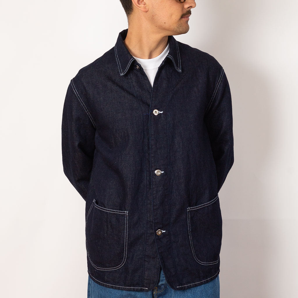 Denim Coverall Jacket - Indigo