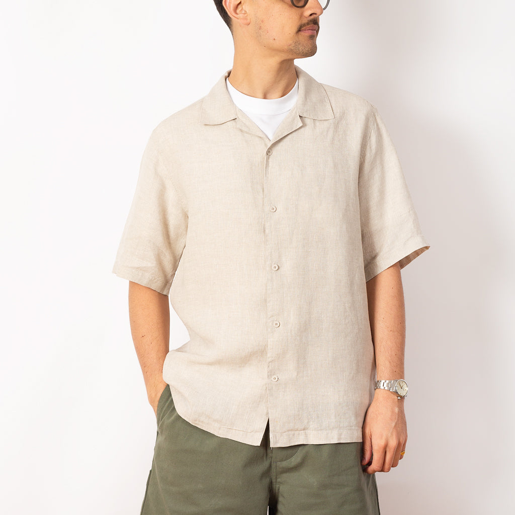 Julio S/S Shirt - Oat Linen