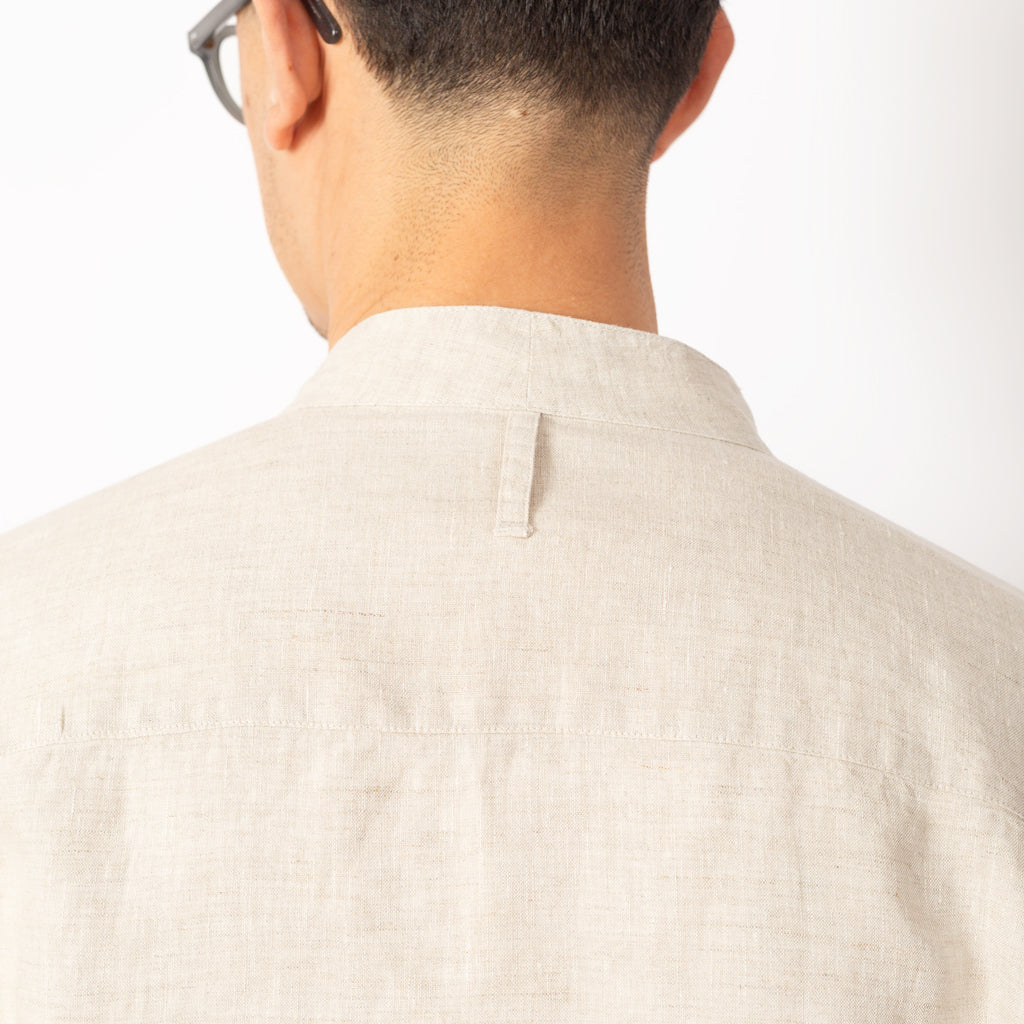 Eddie L/S Shirt - Oat Linen