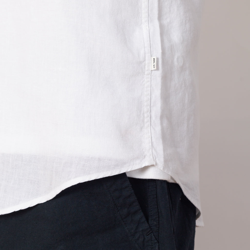 Eddie L/S Shirt - White Linen