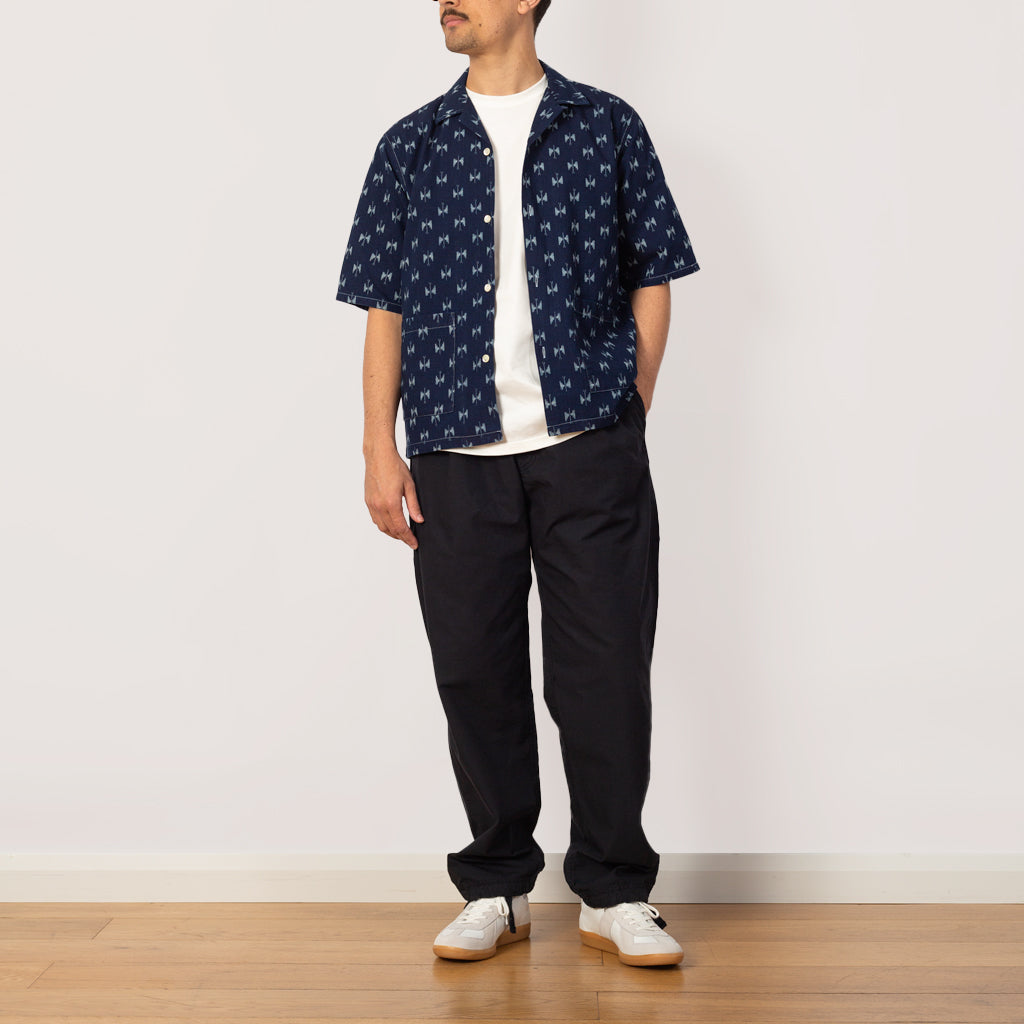 Cabana Shirt Indigo Kasuri - Papillon