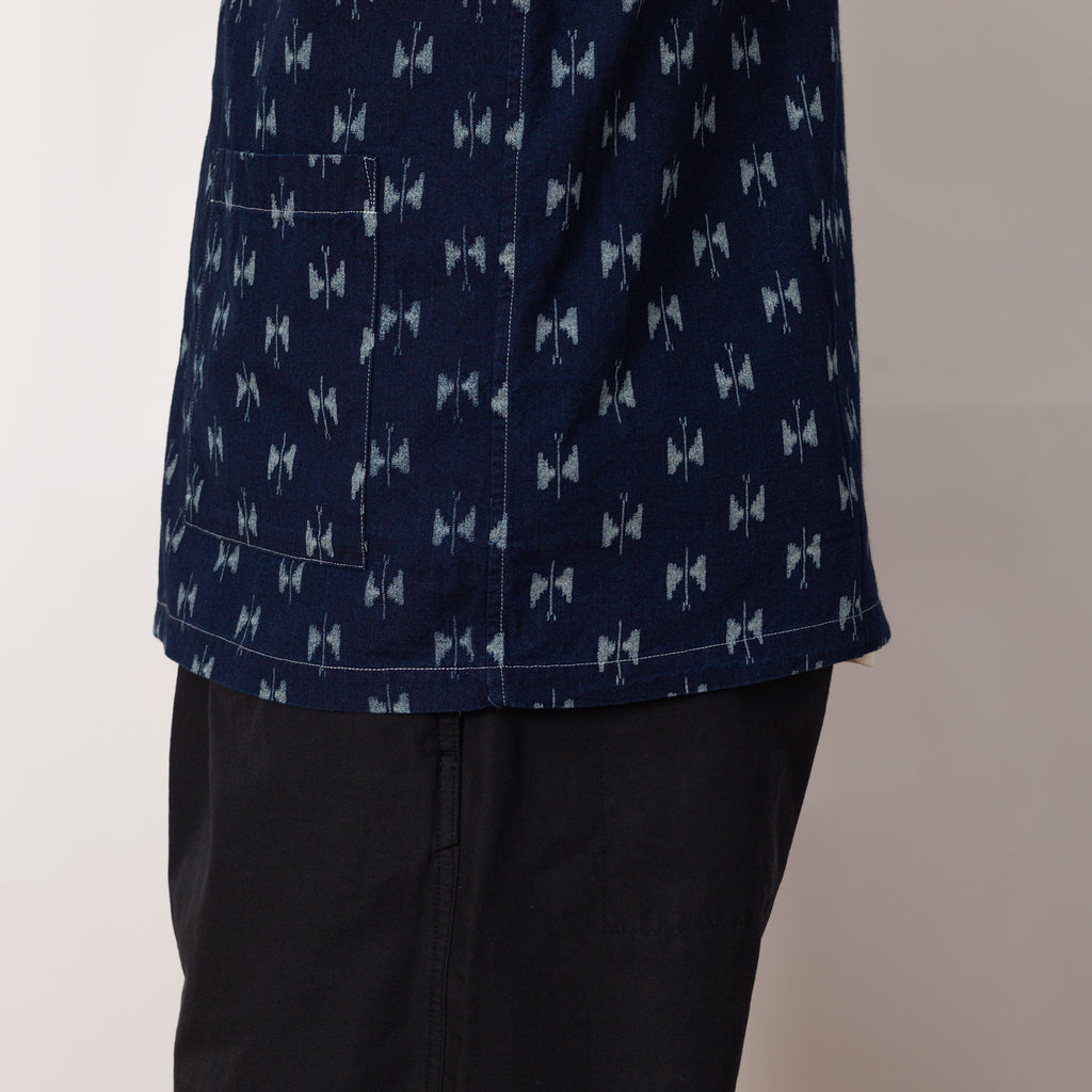Cabana Shirt Indigo Kasuri - Papillon