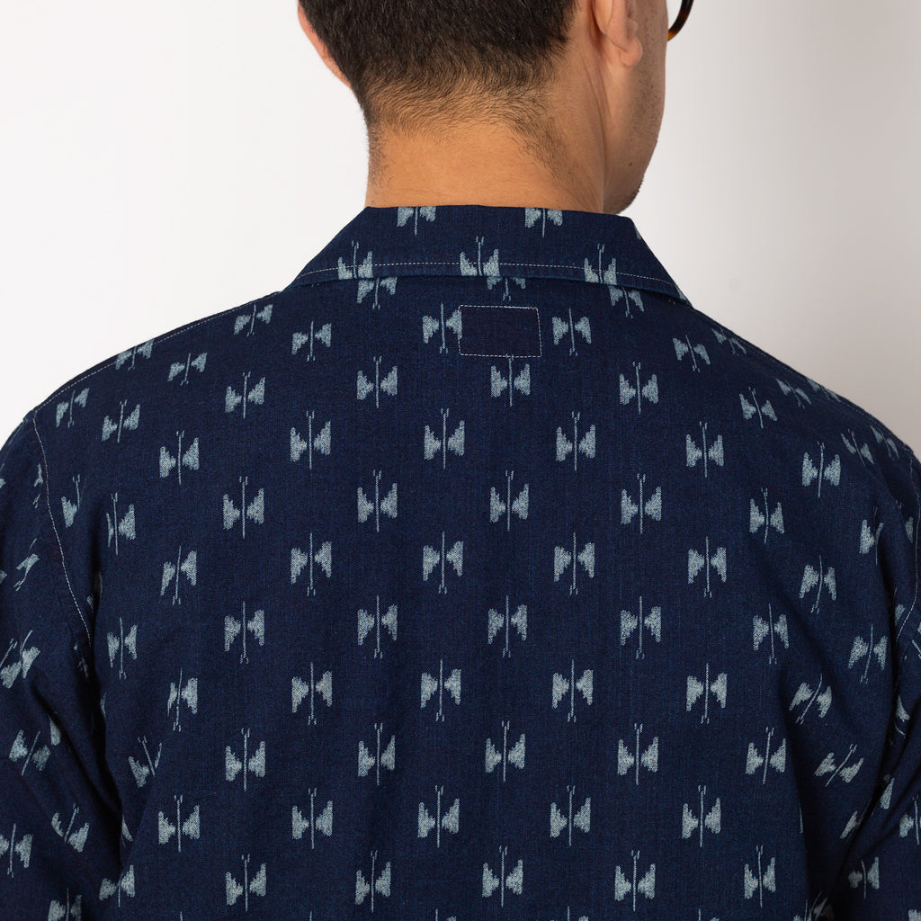 Cabana Shirt Indigo Kasuri - Papillon