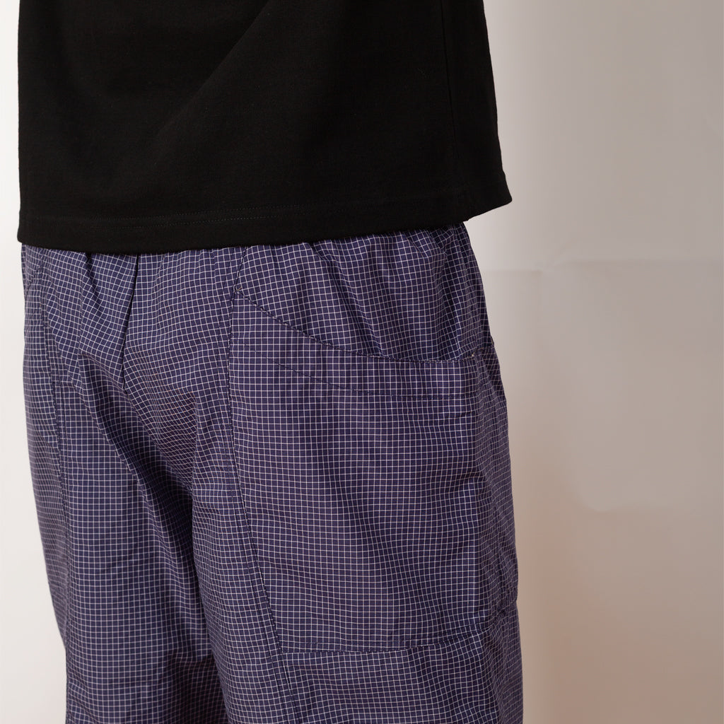 Gridded Ripstop Utility Short - Blueberry