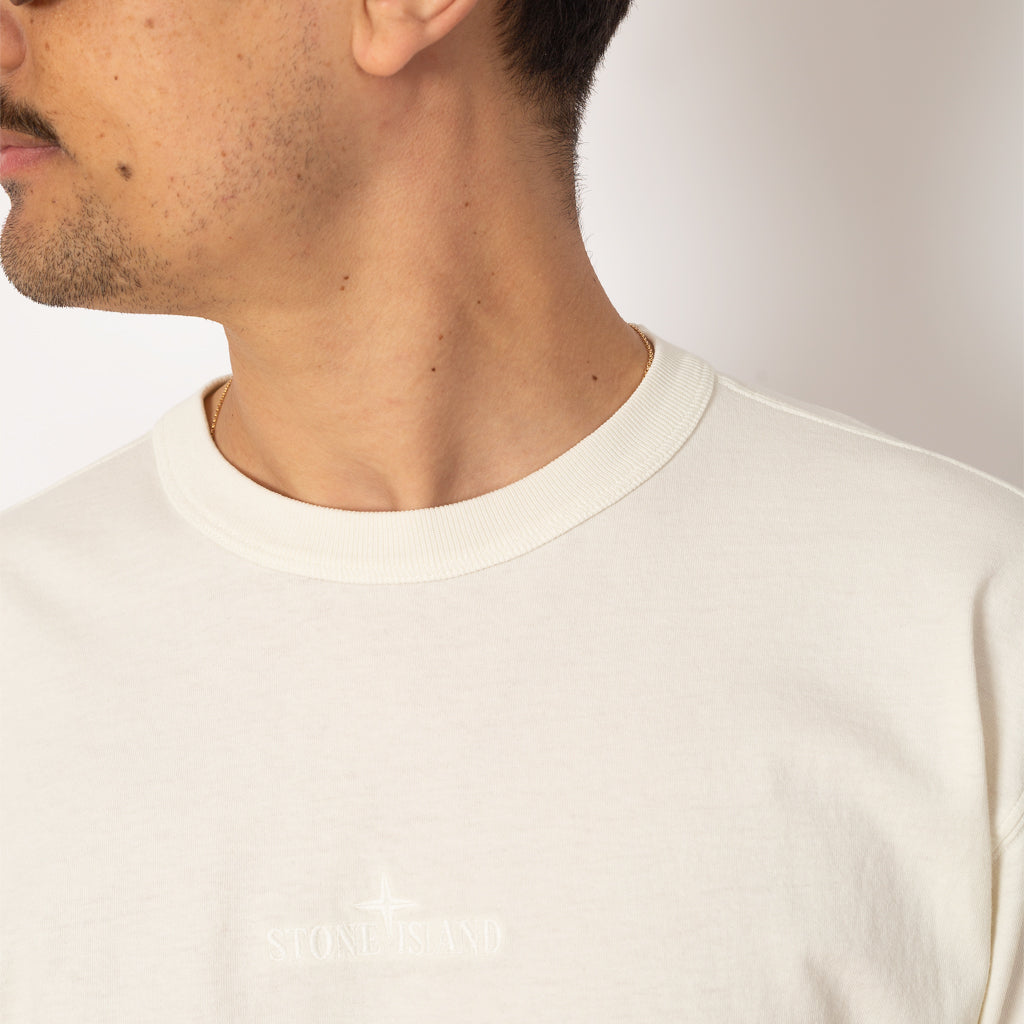 Stitch Logo T-Shirt - Ivory (V0093)