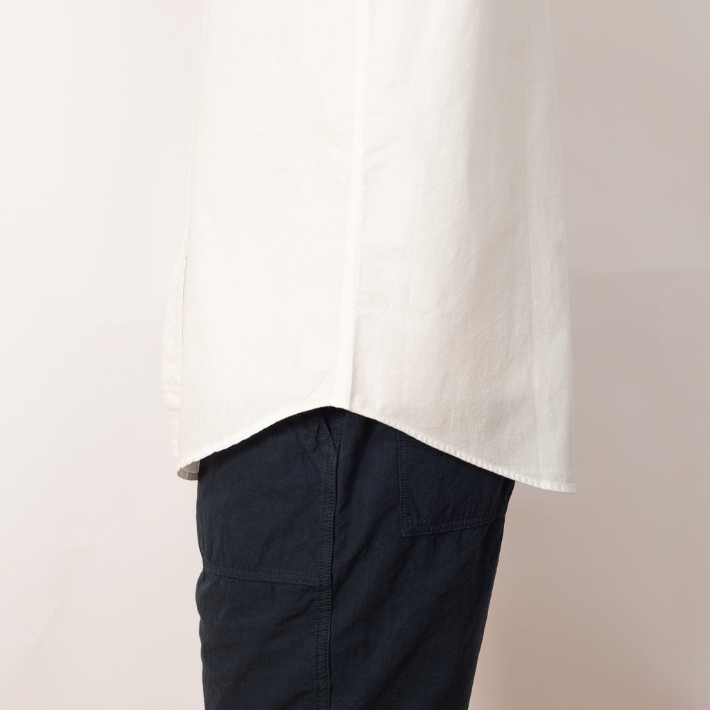 Chambray Work Shirt Wide Fit S/S - White