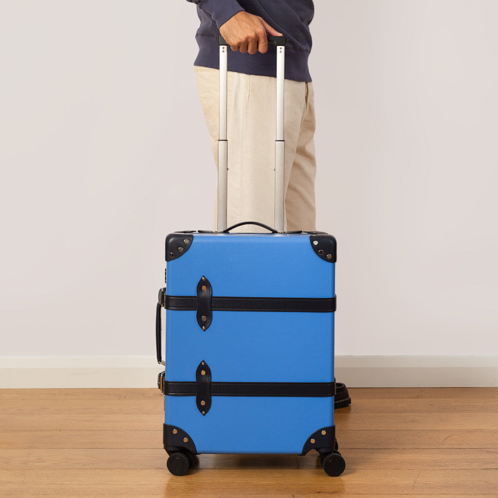 Cruise Four Wheel Carry-On Case - Royal Blue/Navy/Chrome